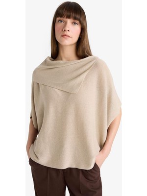 DeFacto Oversize Geniş Kalıp Kayık Yaka Triko Kazak G3234AX25WN
