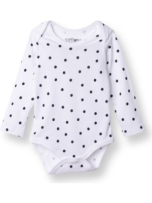 Tiffany Kız Bebek Uzun Kol Body Çıtçıtlı Zarf Yaka