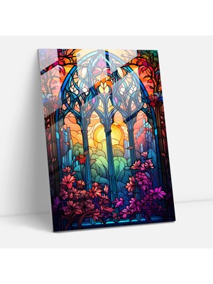 Popcas Kilise Cam Tablo Sanatı - Kilise Modern Sanat Cam Tablo Geleneksel