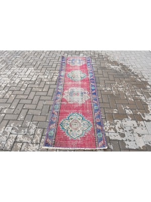 Kayra Export Pempe Dekoratif Halı, El Yapımı Halı, 71X232 cm Yolluk Halı, Anadolu Halı