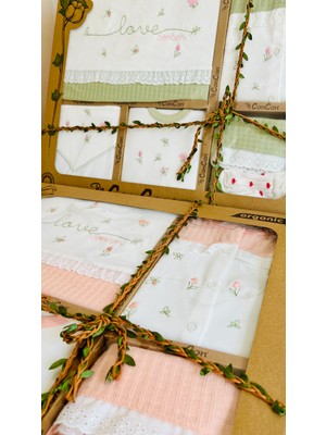 Kız ve Erkek Bebek %100 Organik Pamuklu 5'li ve 10'lu Hastane Çıkışı