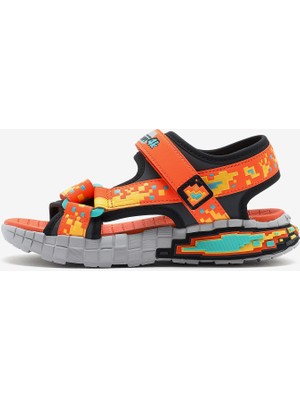 Skechers Megasplash 4K Büyük Erkek Çocuk Turuncu Sandalet 402161L Orbk