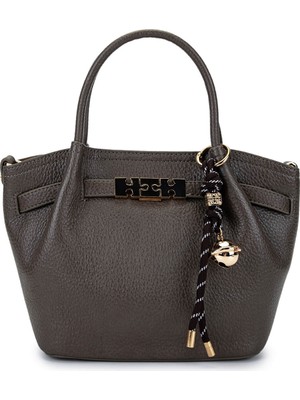 Tamer Tanca Kadın Suni Deri Gri Omuz Çanta 921 27145 Bn Cnt SK25-26 Grı