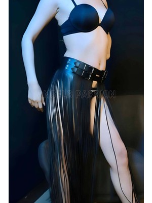 Püsküllü Deri Etek Harness - BRF1090