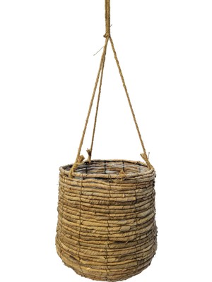 Mica Decorations Santo Askılı Hasır Saksı Büyük