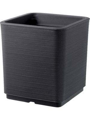 Pixel Groove Plastik Saksı Kapuçino