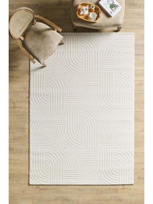 Red Halı Motifli Krem Modern Yumuşak Polipropilen Jüt Halı Salon Oturma Odası Yolluk Mutfak Koridor Halısı