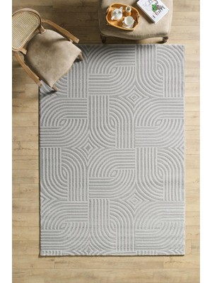 Red Halı Motifli Gri Modern Yumuşak Polipropilen Jüt Halı Salon Oturma Odası Yolluk Mutfak Koridor Halısı