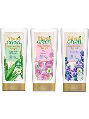 Mom's Green 3'lü Set Doğal Sertifikalı Duş Jeli - Tanışma Seti 3x400 ml