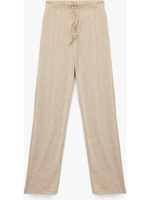 Rahat Kesim Viskon Karışımlı Beli Bağlamalı Pijama Altı