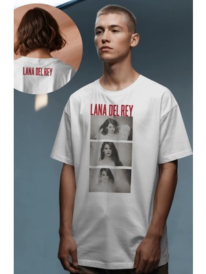 Fuddy Moda Unisex Yazılı Lana Del Rey Ense Baskılı T-Shirt