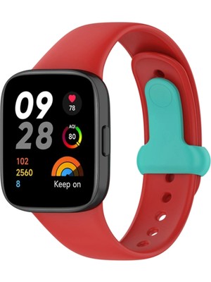 Zengezur Newface Xiaomi Redmi Watch 3 Origin Silikon Kordon - Kırmızı