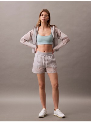 Calvin Klein Açık Mavi U Yaka Kadın Sporcu Sütyeni 78% Polyester 22% Elastane Çıkarılabilir Ped