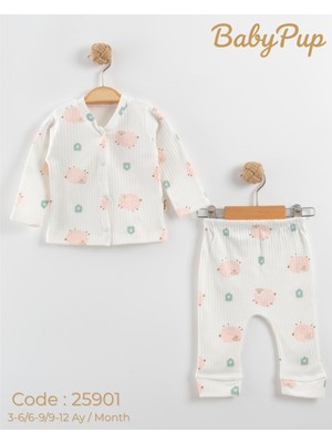 Butik Center Pamuklu Bebek Takım 2’li Set (Üst + Alt)