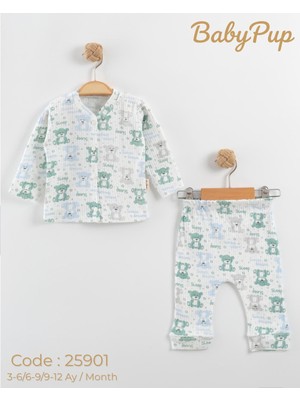 Butik Center Pamuklu Bebek Takım 2’li Set (Üst + Alt)
