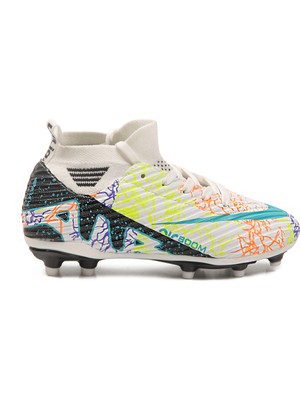 Beyaz Siyah Çoraplı Erkek Çocuk Krampon Air 600 F