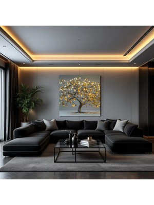 Cozy Co:temperli Cam Kare Tablo, Cam Tablo, Uv Baskı, CTT002