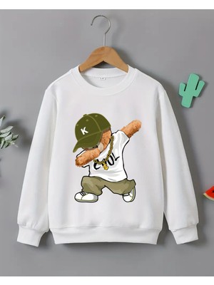 Erkek Çocukları Için Baskılı Uzun Kollu T-Shirt