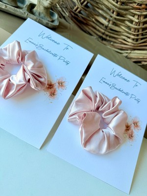 Cacagift Design Kişiye Özel Davetiye Kartlı Saten Toka 10 Adet (Bachelorette / Nişan / Kına Hediyeliği)