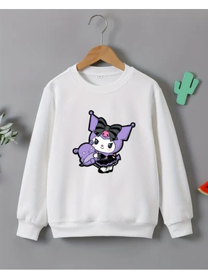 Kız Çocukları Için Kuromi Baskılı T-Shirt