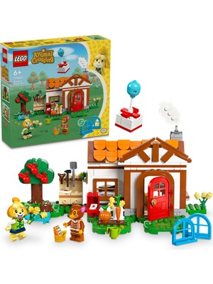 ® Animal Crossing™ Isabelle Ev Ziyaretinde 77049 –  6+ Çocuklar için 2 Minifigür İçeren Yaratıcı Oyuncak Yapım Seti (389P)