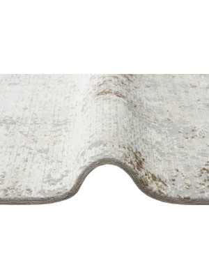 Lagos Xw Lgs 05 Gri Bej - Yıkanabilir Hav Vermez Modern Desenli Halı