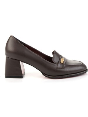 Kahve  Kadın Klasik Topuklu Ayakkabı K01231472009