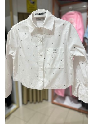Jena Moi Noi Kız Gömlek - Beyaz