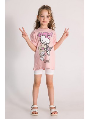 Dmb Kuromi Tişört - Pudra
