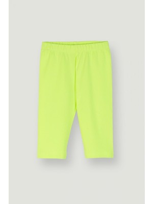 Kız Kapri Tayt - Yeşil Neon