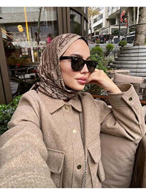 Oxygen Scarfs D Desenli Çift Taraflı Ipek Kaşmir Şal