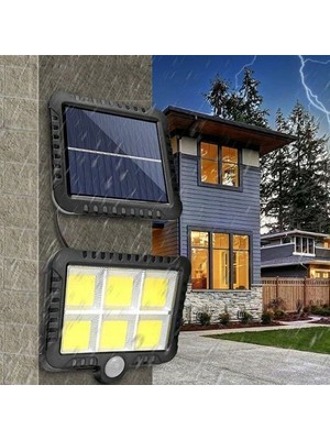 Güneş Enerjisi Panelli 6 LED Bahçe Aydınlatma
