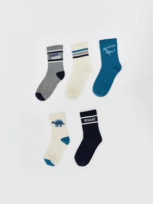 Lcw Kids Karişik Desenli Erkek Çocuk Soket Çorap 5'li