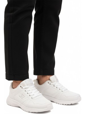 Beyaz Bağcıklı Hafif Esnek Erkek Spor Ayakkabı Xstep 020-CILT M