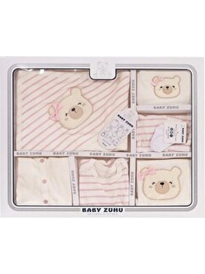 Baby Zuhu 11 Parça Yenidoğan Kız Bebek Hastane Çıkış Seti / Yenidoğan Bebek Kıyafeti