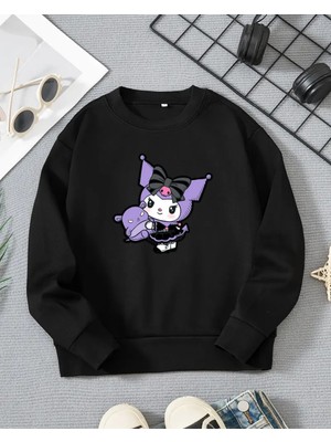 Kız Çocukları Için Kuromi Baskılı T-Shirt