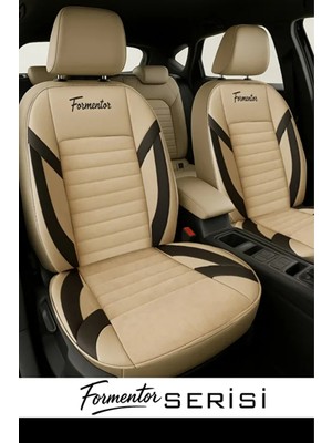 Renault Clio 2014  Uyumlu  Formi Serisi Bej Oto Kılıfı Tam Set