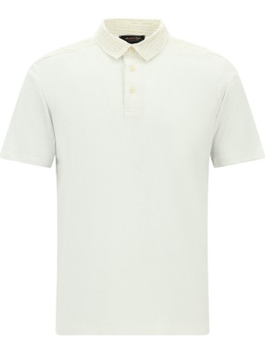 Abdullah Kiğılı Regular Fit Pamuklu Keten Polo Yaka T-shirt