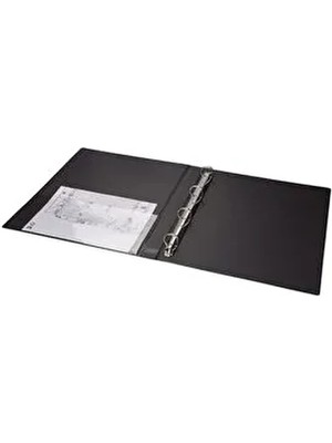 A4 Pvc 4 Halkalı Öğrenci ve Ofis Tipi Evrak Sunum Klasörü Iç Cepli 27X32 cm (200 Yaprak)