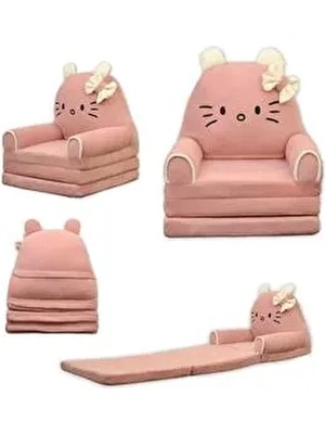 Portatif Polar Dolum 3 Katlı Çocuk Koltuğu Çocuk Yatağı Yıkanabilir, Taşınabilir