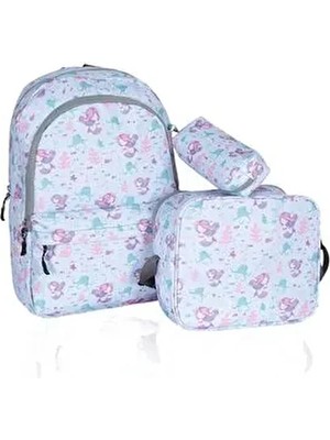 Cambridge Club Okul Sırt Çantası 3 Lü Set Deniz Kızı 37 x 27 x 12CM 61259