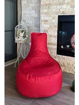Pufumo Kırmızı Aktif Armut Koltuk Orta Boy 70*40*55 cm Rahat Kullanım İçin Tasarlandı