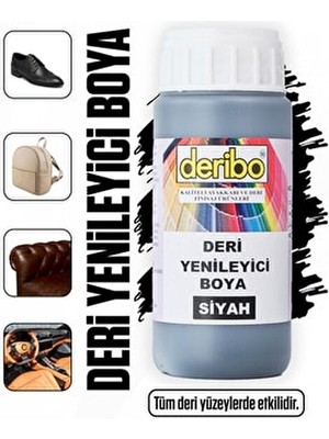 Deri Eşya, Ayakkabı, Koltuk, Direksiyon, Çanta, Deri Yenileyici Boya. 100ML. Sünger Hediyeli.