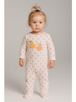 Kız Bebek Çiçek Fruit's Punch Tulum Beyaz