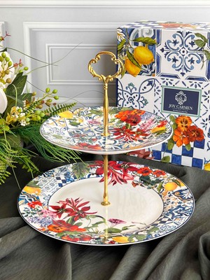 Italy Garden Katlı Kek Kurabiye Standı