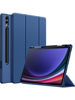 Samsung Galaxy Tab S10 Lite Kalem Şarjına Uygun Kalemlikli Uyku Modlu Stromix Standlı Kapaklı Kılıf SM-X400