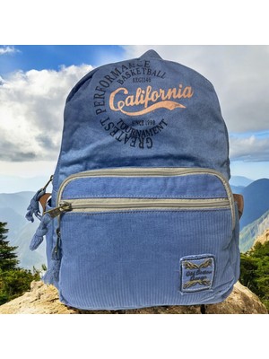 Kaliteli Renkli Vintage Disayn Günlük Sırt Gezi Okul Seyahat Çantası 31 cm x 41 cm