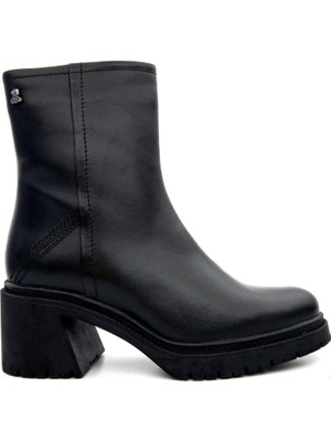 Venüs 2552501K Kadın Hakiki Deri Kalın Taban Fermuarlı Günlük Bot