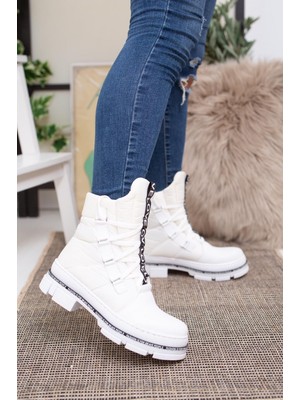 Mevese Su İtici Özellikli Kadın Bot - Paraşüt Beyaz