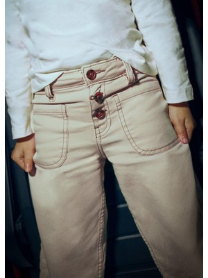 Mayoral Kız Çocuk Pantolon - Bej